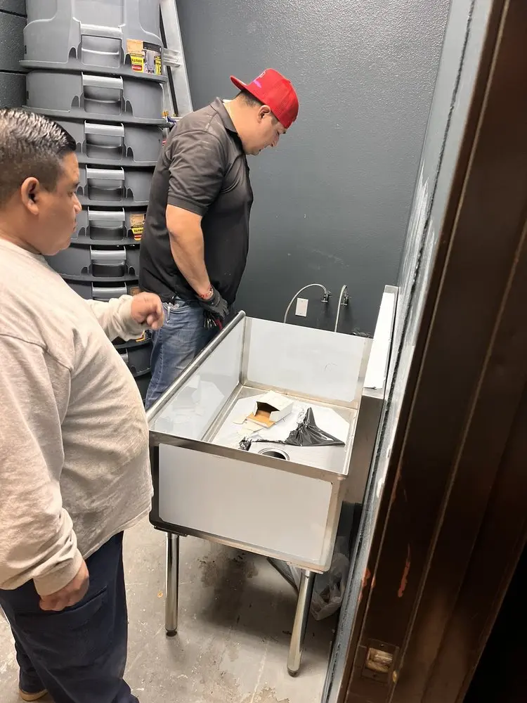 Commercial plumbing and sink installation in Bothwell